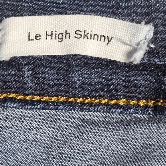 Frame Le High Slit Hem Skinny Jeans Wythe Women's Size 32 - Picture 9 of 11
